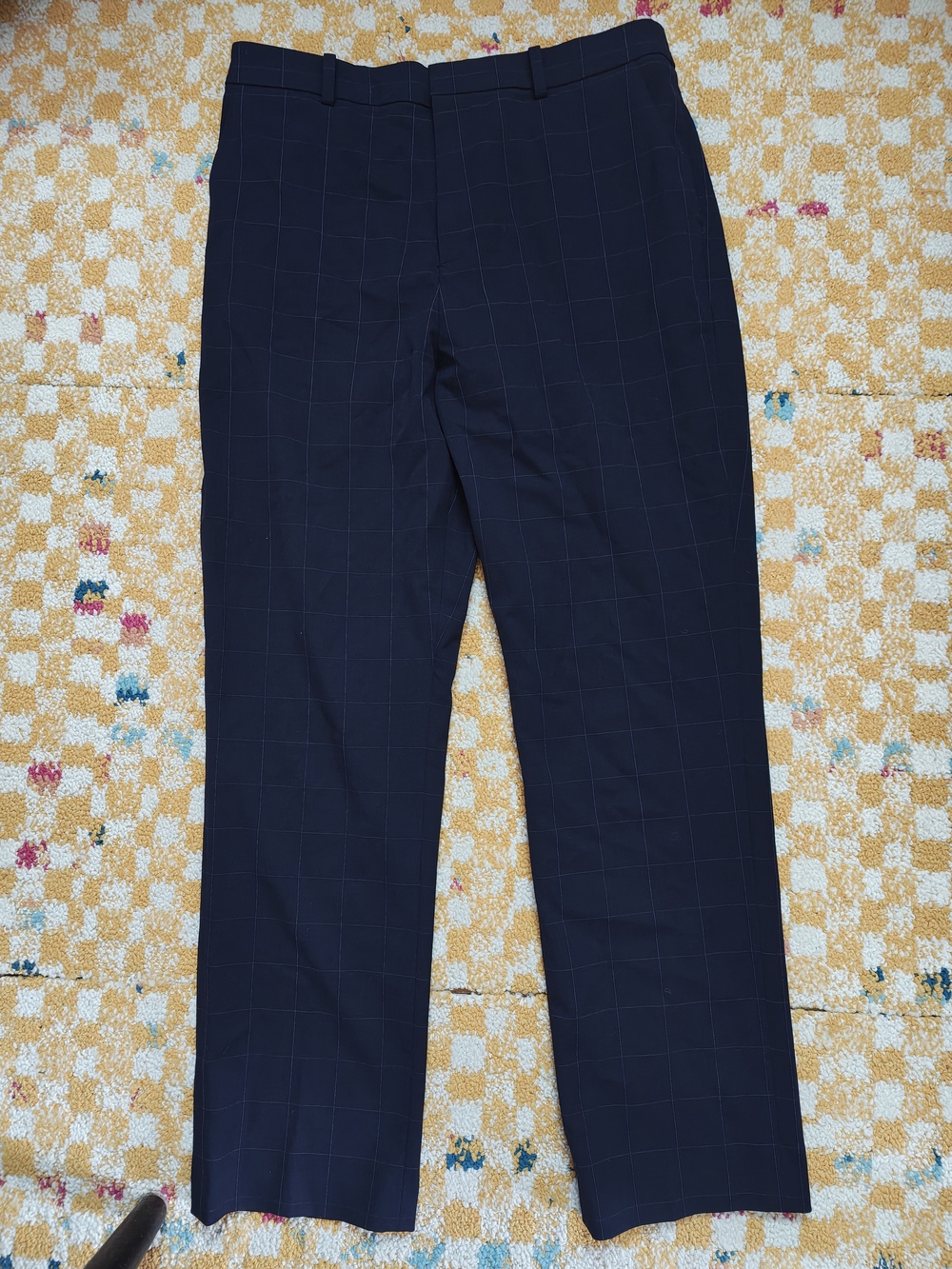 Uniqlo Smart Dress Pants Blue Windowpane